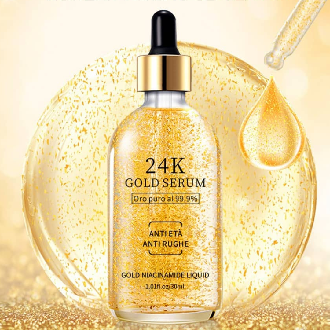 IN OFFERTA: 1 Siero Viso Oro 24k con Acido Ialuronico e Bava di Lumaca + 3 IN OMAGGIO